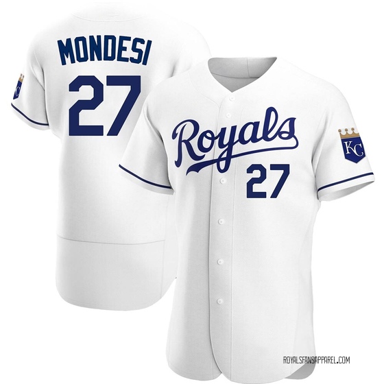 Men's Kansas City Royals Adalberto Mondesi White Home Jersey - Authentic