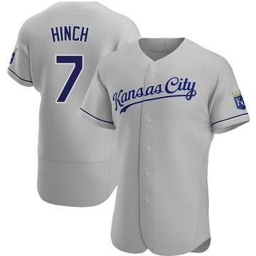 Men's Kansas City Royals A.j. Hinch Gray Road Jersey - Authentic