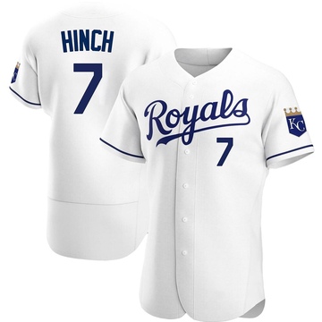 Men's Kansas City Royals A.j. Hinch White Home Jersey - Authentic
