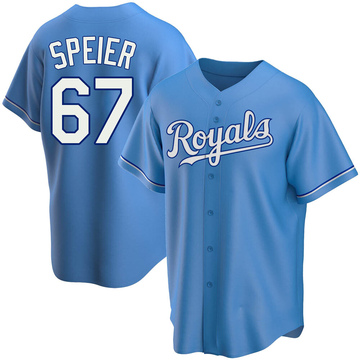 Men's Kansas City Royals Gabe Speier Light Blue Alternate Jersey - Replica