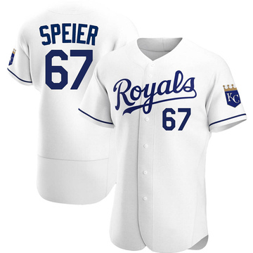 Men's Kansas City Royals Gabe Speier White Home Jersey - Authentic