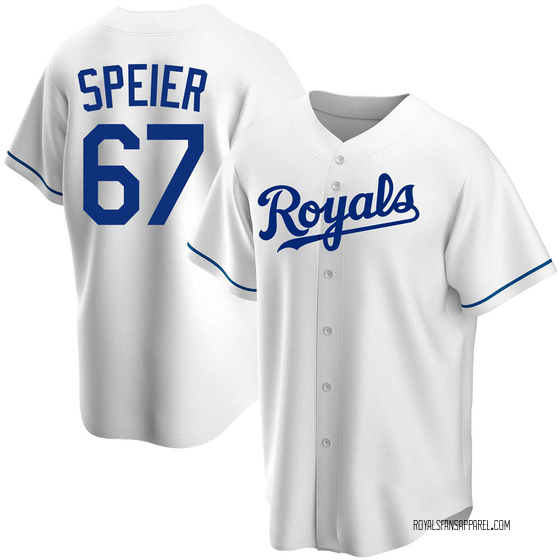 Men's Kansas City Royals Gabe Speier White Home Jersey - Replica