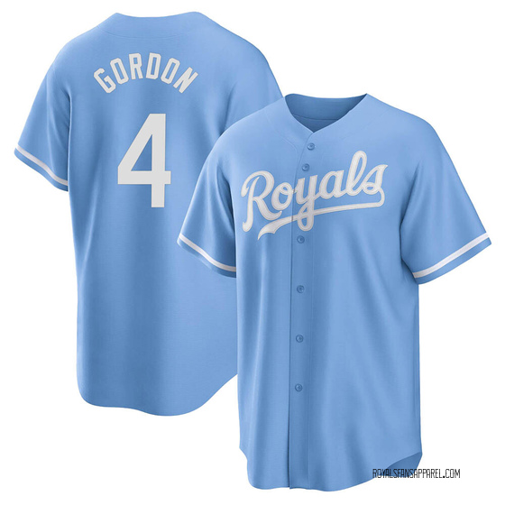 Youth Kansas City Royals Alex Gordon Light Blue 2022 Alternate Jersey - Replica